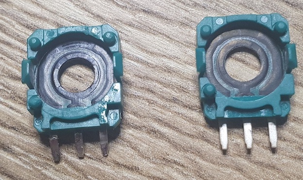 left: original, worn out. right: replacement